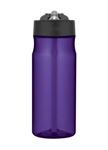 Thermos Hydratační láhev s brčkem - fialová