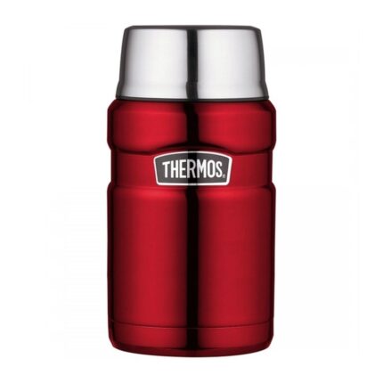 Thermos Style Termoska na jídlo se šálkem – červená, 0,71 l
