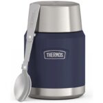 Thermos Termoska na jídlo se skládácí lžící a šálkem – námořnická modrá, 470 ml
