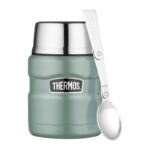 Thermos Style Termoska na jídlo se skládácí lžící a šálkem – Duck Egg, 470 ml