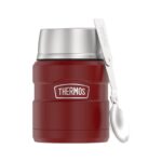 Thermos Style Termoska na jídlo se skládácí lžící a šálkem – rustic red, 470 ml