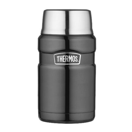 Thermos Style Termoska na jídlo se šálkem – metalicky šedá, 0,71 l