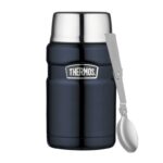Thermos Style Termoska na jídlo se skládácí lžící a šálkem – tmavě modrá, 0,71 l