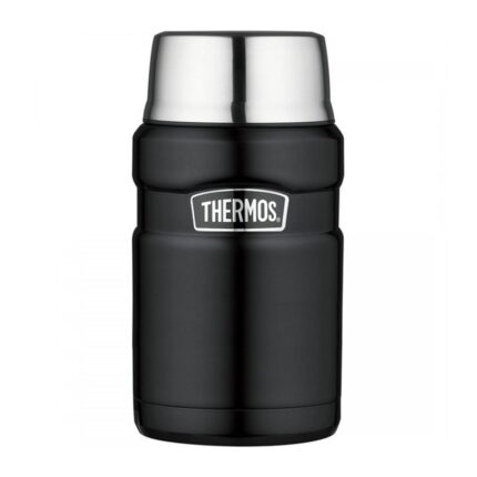 Thermos Style Termoska na jídlo se šálkem – matně černá, 0,71 l