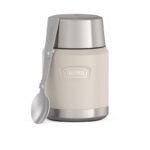 Thermos Termoska na jídlo se skládácí lžící a šálkem, sandstone (pískovcová), 470 ml