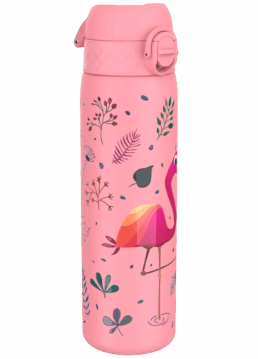 ION8 Leak Proof nerezová láhev Flamingo, 600 ml