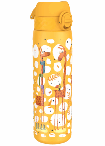 ION8 Leak Proof nerezová láhev Giraffes, 600 ml