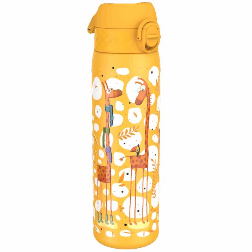 ION8 Leak Proof nerezová láhev Giraffes, 600 ml