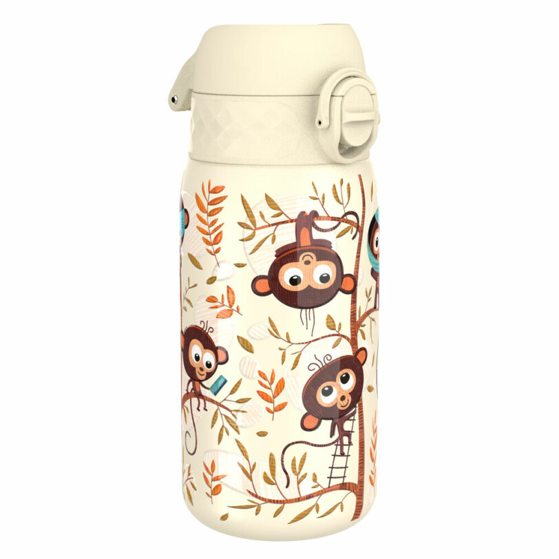 ION8 Leak Proof nerezová láhev Monkeys, 400 ml