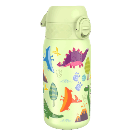 ION8 Leak Proof nerezová láhev Dinosaurs, 400 ml