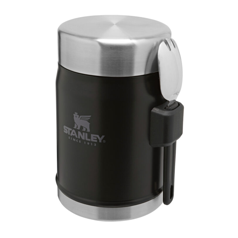 STANLEY Termoska jídelní se lžící/vidličkou The Legendary Classic Food Jar 400 ml Matte Black Pebble - Obrázek 8