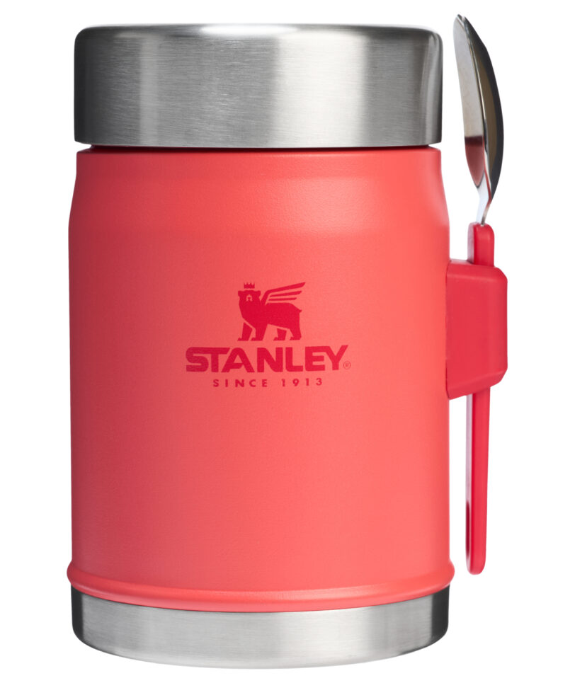 STANLEY Termoska jídelní se lžící/vidličkou The Legendary Classic Food Jar 400 ml Hot Coral - Obrázek 4
