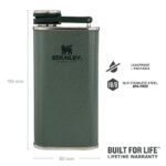 STANLEY Placatka/butylka The Easy-Fill Wide Mouth Flask 230 ml kladívková zelená