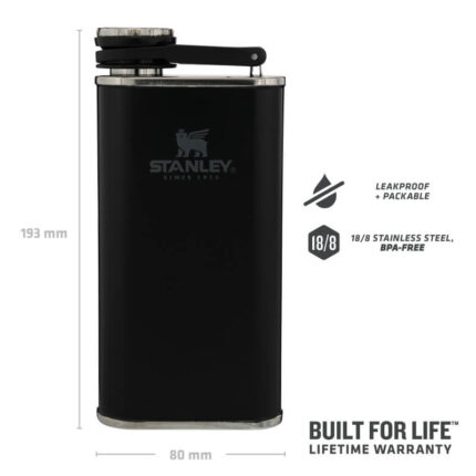 STANLEY Placatka/butylka The Easy-Fill Wide Mouth Flask 230 ml černá mat