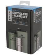 STANLEY Dárkový set s panáky placatka/butylka The Pre-Party Shot Glass + Flask Set Hammertone Green
