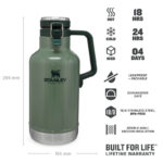 STANLEY Džbán na pivo se zátkou The Easy-Pour Growler 1,9 l Hammertone Green