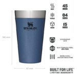 STANLEY Termosklenka The Stacking Tumbler 470 ml Hammertone Lake modrá