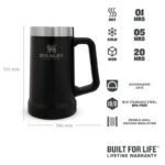 STANLEY Korbel na pivo The Big Grip Beer Stein 700 ml Matte Black Pebble