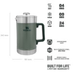 STANLEY French press The Stay Hot French Press 1,4 l Hammertone Green