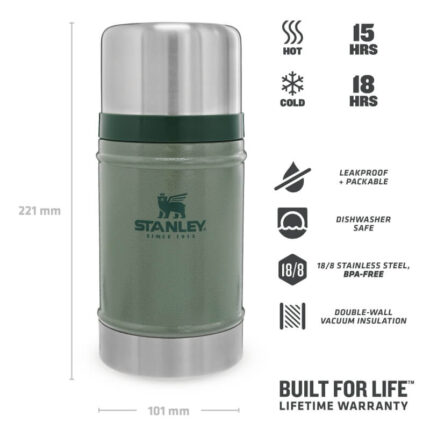 STANLEY Termoska jídelní The Legendary Food Jar 700 ml Hammertone Green