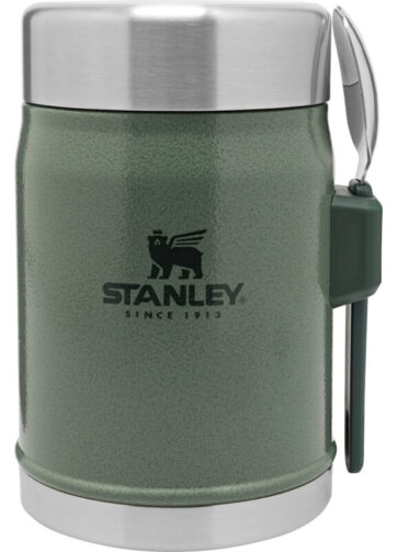 STANLEY Termoska jídelní se lžící/vidličkou The Legendary Classic Food Jar 400 ml Hammertone Green