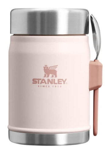 STANLEY Termoska jídelní se lžící/vidličkou The Legendary Classic Food Jar 400 ml Rose Quartz
