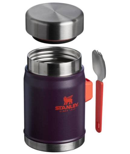 STANLEY Termoska jídelní se lžící/vidličkou The Legendary Classic Food Jar 400 ml Plum