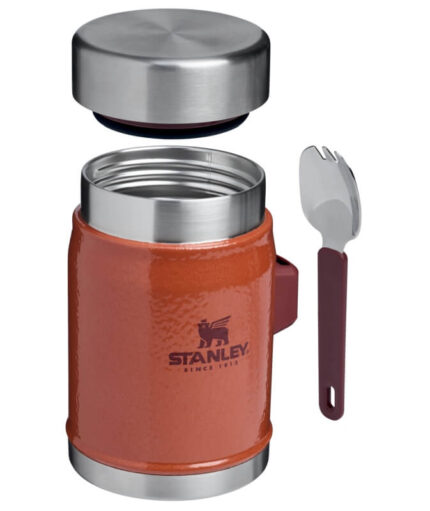 STANLEY Termoska jídelní se lžící/vidličkou The Legendary Classic Food Jar 400 ml Hammertone Clay