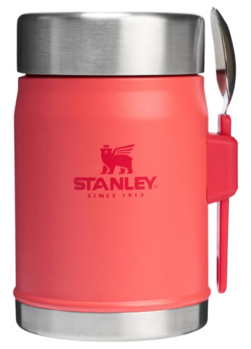 STANLEY Termoska jídelní se lžící/vidličkou The Legendary Classic Food Jar 400 ml Hot Coral