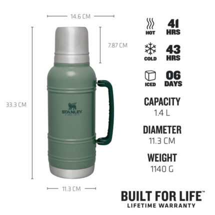 STANLEY Termoska The Artisan Thermal Bottle 1,4 l Hammertone Green