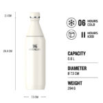 STANLEY Termoláhev The All Day Slim Bottle 600 ml Cream