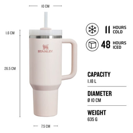 STANLEY The Quencher/Cup H2.O FlowState™ Tumbler 1180 ml Rose Quartz