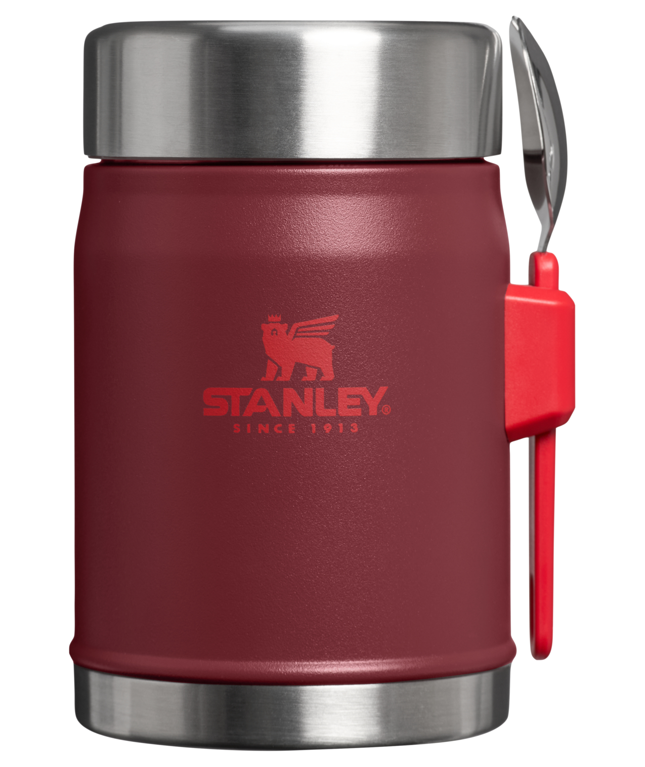 10-09382-1121 STANLEY Termoska jídelní se lžící/vidličkou The Legendary Classic Food Jar 400 ml Cranberry - Obrázek 1