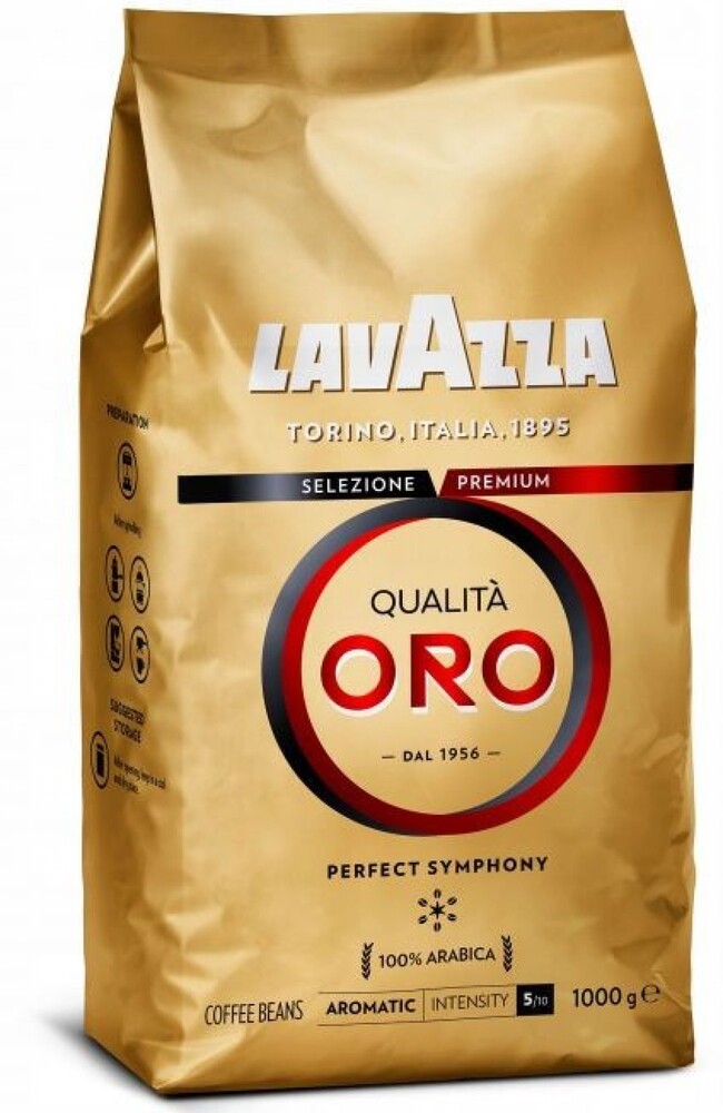 2d62eb10019d8d25c95f1d5bee1b1fa4 Lavazza Qualitá Oro zrnková káva 1 kg - Obrázek 1