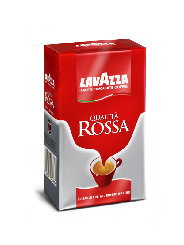 b33ea56575691aed5b9400ec0eb7acd4 Lavazza Espresso Qualita Rossa mletá káva 250 g - Obrázek 1