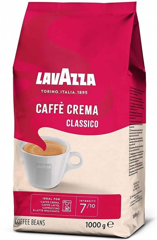 c7d990ee444b92c9cbeb4b8cd866513c Lavazza Caffé Crema Classico zrnková káva 1 kg - Obrázek 1