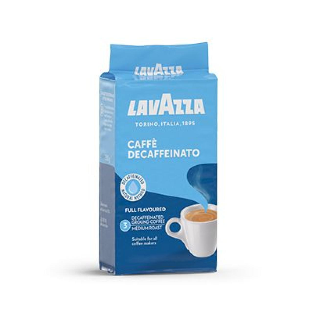 d904eb1a7b53e8afb4ad6366963b2483 Lavazza Dek bez kofeinu mletá káva 250 g - Obrázek 1