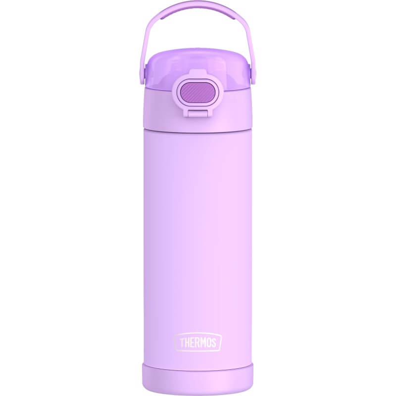 Thermos_120092 Thermos FUNtainer Dětská termoska s hydratačním uzávěrem – neonově fialová, 470 ml