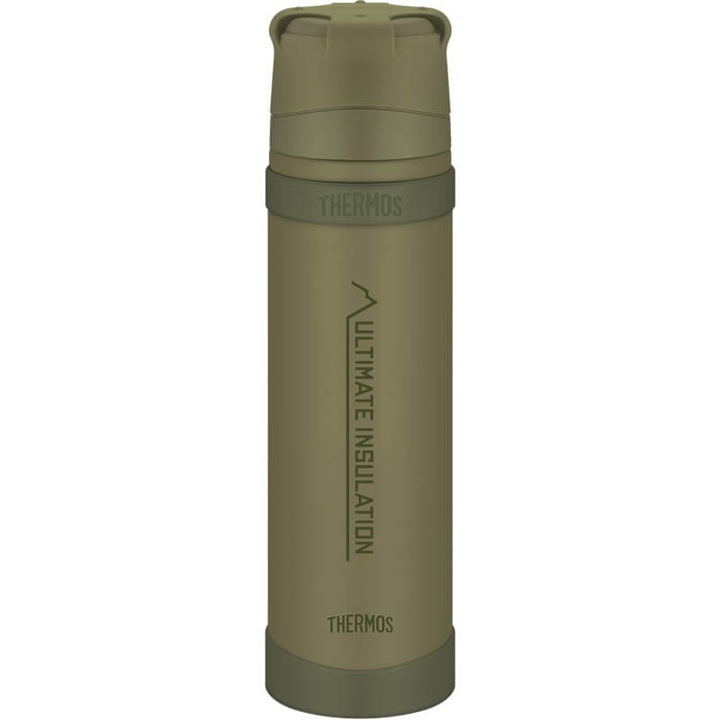 Thermos_150065 Thermos Mountain FFX Termoska se šálkem do extrémních podmínek – khaki, 0,9 l