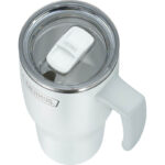 Thermos Refreshing Termohrnek s madlem a brčkem – matně bílá, 0,85 l