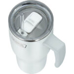 Thermos Refreshing Termohrnek s madlem a brčkem – matně bílá, 0,85 l