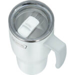 Thermos Refreshing Termohrnek s madlem a brčkem – matně bílá, 0,85 l