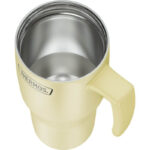 Thermos Refreshing Termohrnek s madlem a brčkem – matně vanilková, 0,85 l