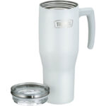 Thermos Refreshing Termohrnek s madlem a brčkem – matně bílá, 1,1 l