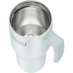 Thermos Refreshing Termohrnek s madlem a brčkem – matně bílá, 1,1 l