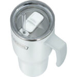 Thermos Refreshing Termohrnek s madlem a brčkem – matně bílá, 1,1 l