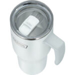 Thermos Refreshing Termohrnek s madlem a brčkem – matně bílá, 1,1 l