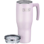 Thermos Refreshing Termohrnek s madlem a brčkem – matně levandulová, 1,1 l