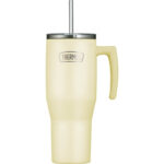 Thermos Refreshing Termohrnek s madlem a brčkem – matně vanilková, 1,1, l