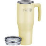 Thermos Refreshing Termohrnek s madlem a brčkem – matně vanilková, 1,1, l